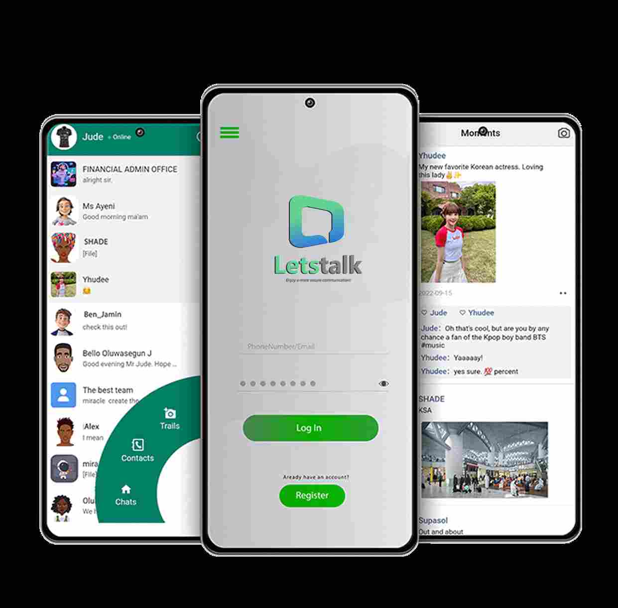 Letstalk 界面预览